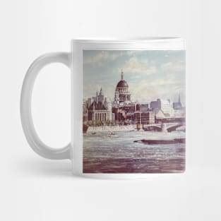 BLACKFRIERS BRIDGE, ST PAULS AND THE CITY OF LONDON Mug